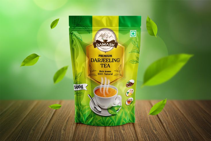 Tea Standy Ziplock Pouch